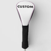 Couvre-club De Golf VIOLET Piping Custom Golf Driver Headcover Blank (Devant)