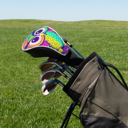 Couvre-club De Golf visage de hibou (In Situ)