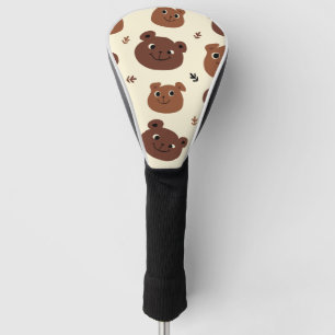 Couvre-club De Golf Visage drôle d'ours