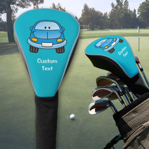 Couvre-club De Golf Voiture Carton Bleu