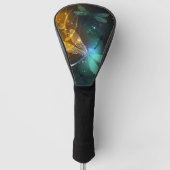 Couvre-club De Golf Vol de libellule verte lumineuse (Devant)