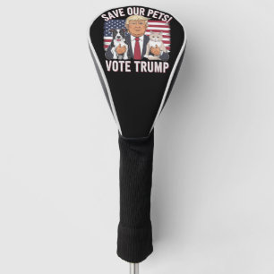 Couvre-club De Golf Votez Trump Sauvez Nos Animaux de Compagnie Chats