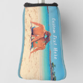 Couvre-club De Golf Votre couverture de tête de golf photo avec texte (Tourné à 90°)