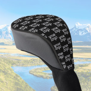 Couvre-club De Golf Votre logo   Simple répétition Motif de logo