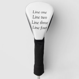 Couvre-club De Golf Votre message ici ajoutez le nom du texte image ci