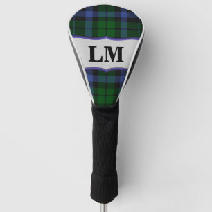 Couvre-club De Golf Wallace Tartan Blue & Green Club Driver Cover