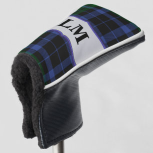 Couvre-club De Golf Wallace Tartan Blue & Green Golf Club Putter Cover