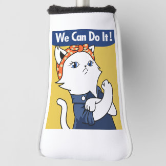 Couvre-club De Golf We Can Do It! White Cat Rosie the Riveter