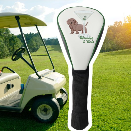 Couvre-club De Golf Weenies & Martinis