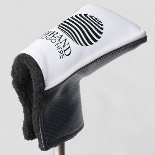Couvre-club De Golf White Custom Business Logo Entreprise