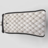 Couvre-club De Golf White Leather Quilted Texture Background (Devant)