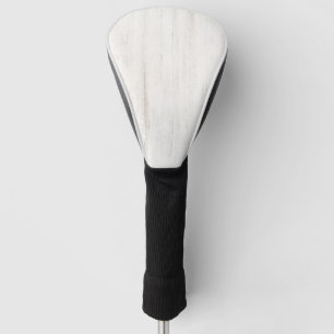 Couvre-club De Golf White Old Wood Background