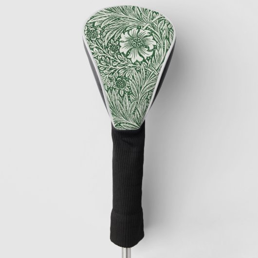 Couvre-club De Golf william morris marigold fleurs vertes (Devant)