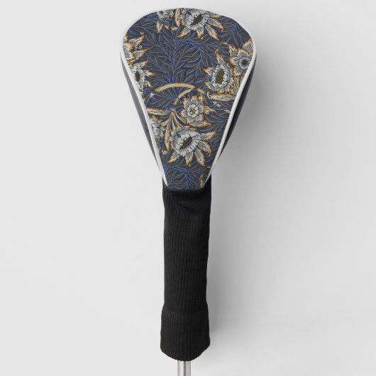 Couvre-club De Golf William Morris Tulip Willow Blue Motif (Devant)