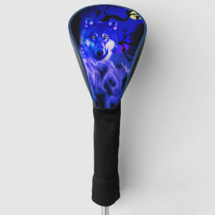 Couvre-club De Golf Wolf Design Golf Head Cover