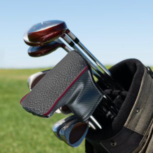Couvre-club De Golf Worn Black Faux Leather
