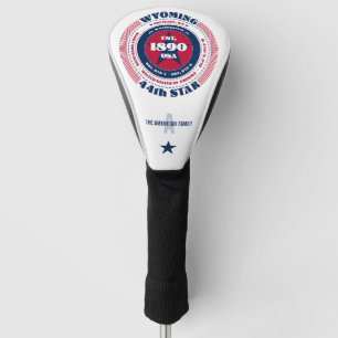 Couvre-club De Golf Wyoming State Circle Custom Golf Head Cover