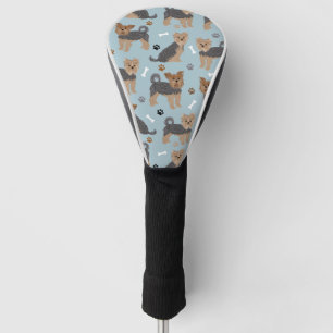 Couvre-club De Golf Yorkshire Terrier Paws et Bones Yorkie Chien