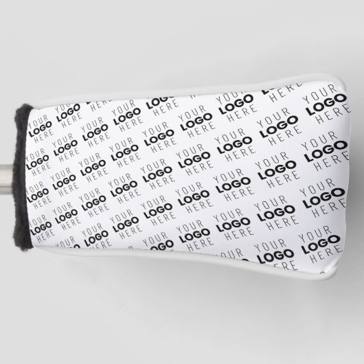 Couvre-club De Golf Your Logo Simple Repeating Diagonal Pattern (Devant)