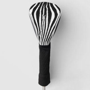 Couvre-club De Golf Zebra rayures noir et blanc couverture de golf