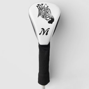 Couvre-club De Golf Zèbre aux rayures noires tordues