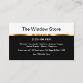 Couvre-fenêtres Classy Carte de visite (Devant)