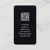 Couvre-fenêtres de rideaux Carte de visite QR pers (Dos)