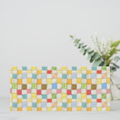 COUVRE-LIT PATCHWORK 4x9 Carte Plate / Blanc / Hor (Debout devant)