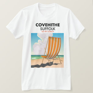 Covehithe suffolk strand reisposter t-shirt