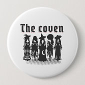 coven bachelorette party witchy ronde button 4,0 cm (Voorkant)