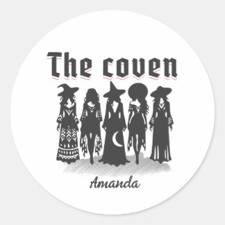 coven bachelorette party witchy ronde sticker