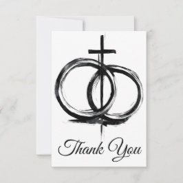 Covenant T-shirt – Ringen, Kruis, Voor altijd dank Bedankkaart