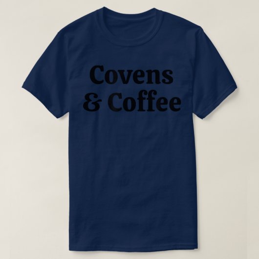 Covens en koffie t-shirt (Design voorkant)