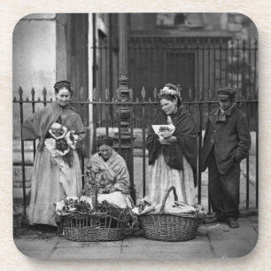 Covent Garden Flower Women uit 'Street Life in L' Onderzetter