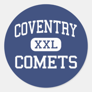 Coventry - Kometen - Middelbare school - Akron Ohi Ronde Sticker
