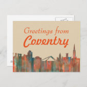 COVENTRY UK SKYLINE - Briefkaarten (Voorkant / Achterkant)