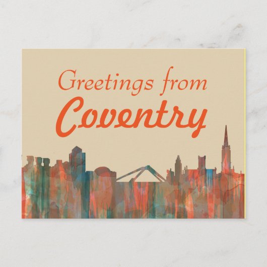 COVENTRY UK SKYLINE - Briefkaarten (Voorkant)