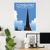 Coventry West Midlands England Trainingposter Poster (Thuiskantoor)