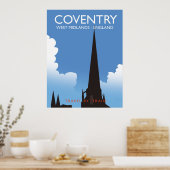 Coventry West Midlands England Trainingposter Poster (Keuken)