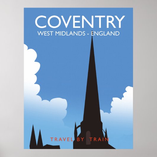 Coventry West Midlands England Trainingposter Poster (Voorkant)