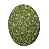 Cover Leaf & Gold Coin Pattern Dartbord (Voorkant Rechts)