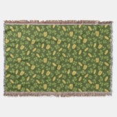 Cover Leaf & Gold Coin Pattern Deken (Voorkant)