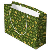 Cover Leaf & Gold Coin Pattern Groot Cadeauzakje (Achterkant Gekanteld)