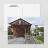 Covered Bridge, Downsville, New York Briefkaart (Voorkant / Achterkant)