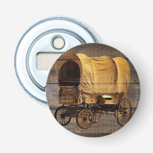 Covered Wagon Coal oil Lamps Western Button Flesopener