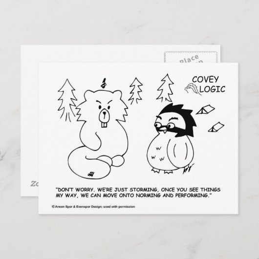 Covey Logic "Storming"-Briefkaart Briefkaart (Voorkant / Achterkant)