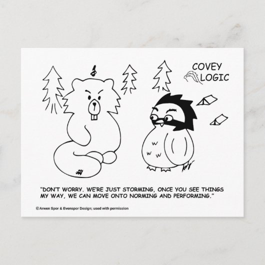 Covey Logic "Storming"-Briefkaart Briefkaart (Voorkant)