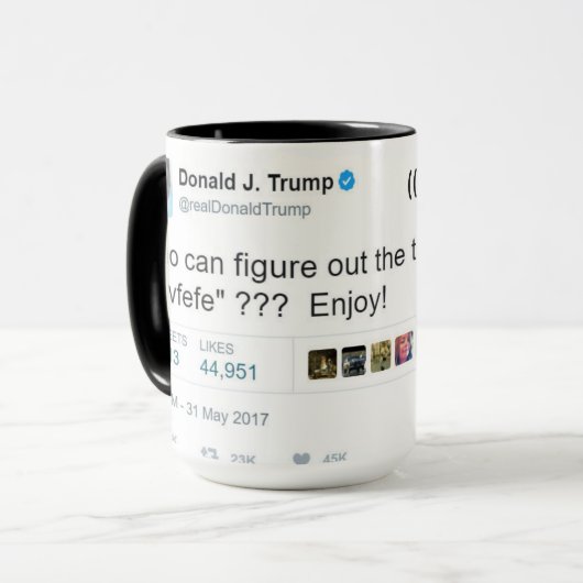 COVFEFE 15OZ COMBO COFFEE MOK DOOR ZAZZ_IT (Voorkant links)