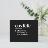 Covfefe Definition - Een nepwoord Briefkaart (Staand voorkant)