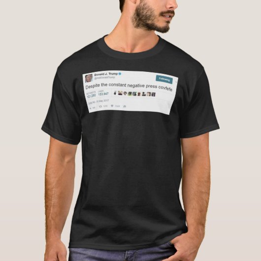 Covfefe - Trump Tweet - Covfefe Coffee Mok and Mor T-shirt (Voorkant)